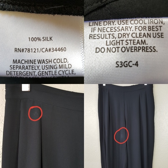 Eileen Fisher 100% Silk Slouchy Zipper Cuff Pants - Picture 6 of 8